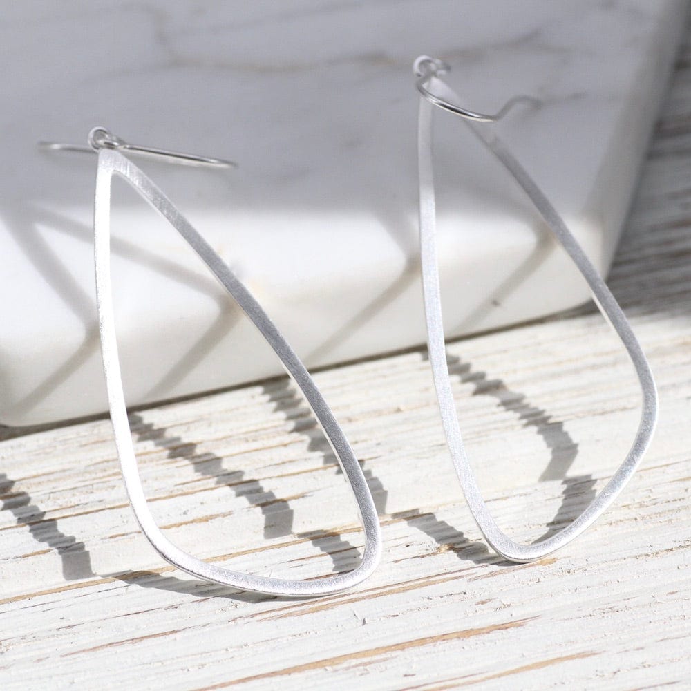 
                  
                    EAR Brushed Sterling Silver Wing Shape Earring
                  
                