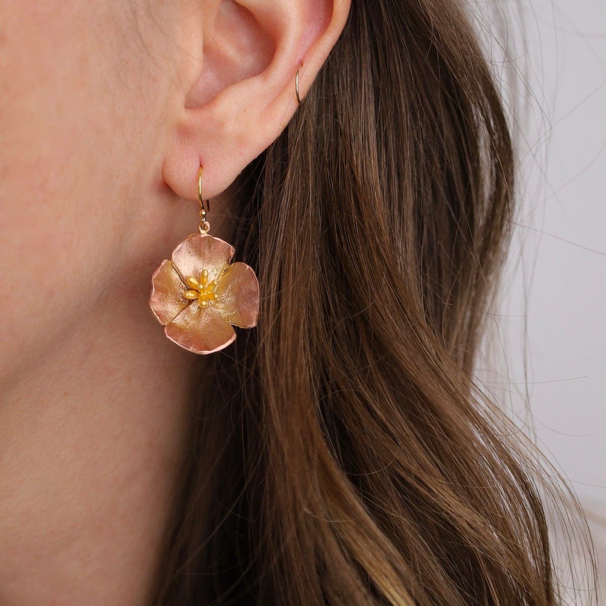 EAR California Poppy Large Flower Earring