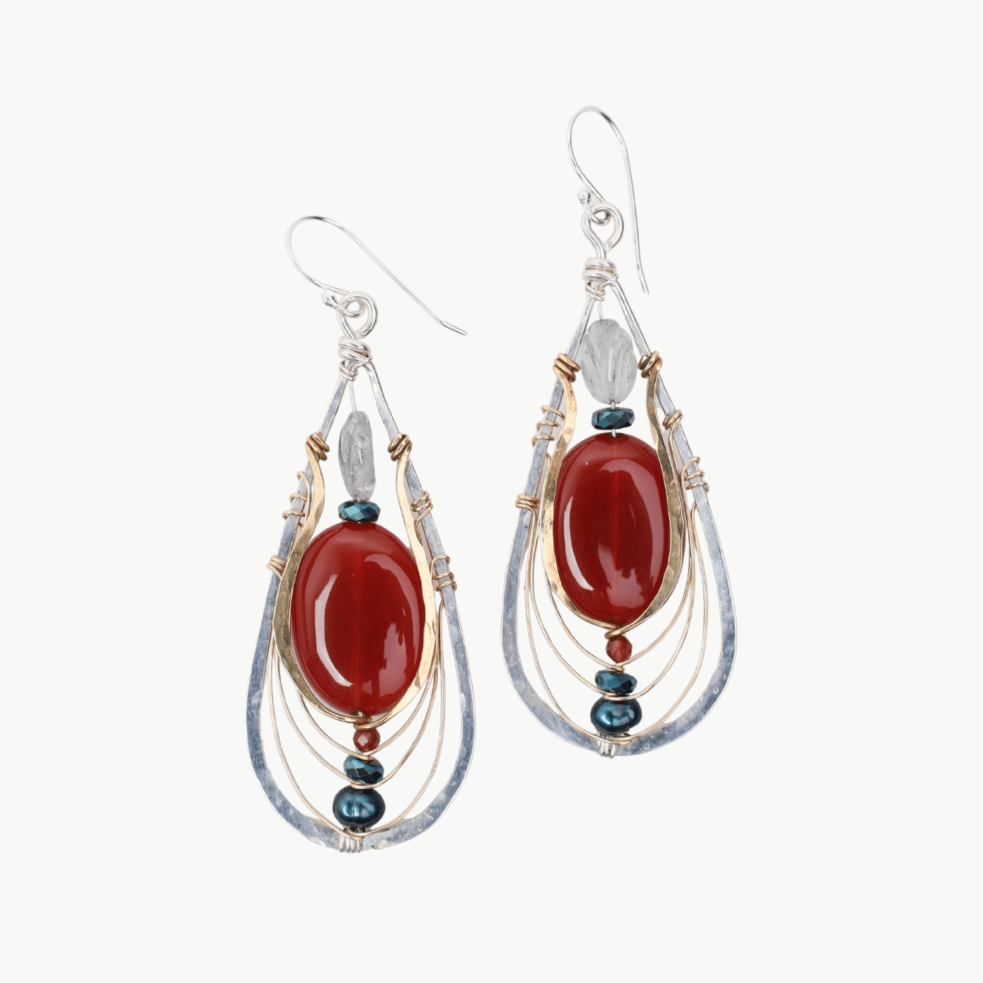 EAR Carnelian Crest Earrings