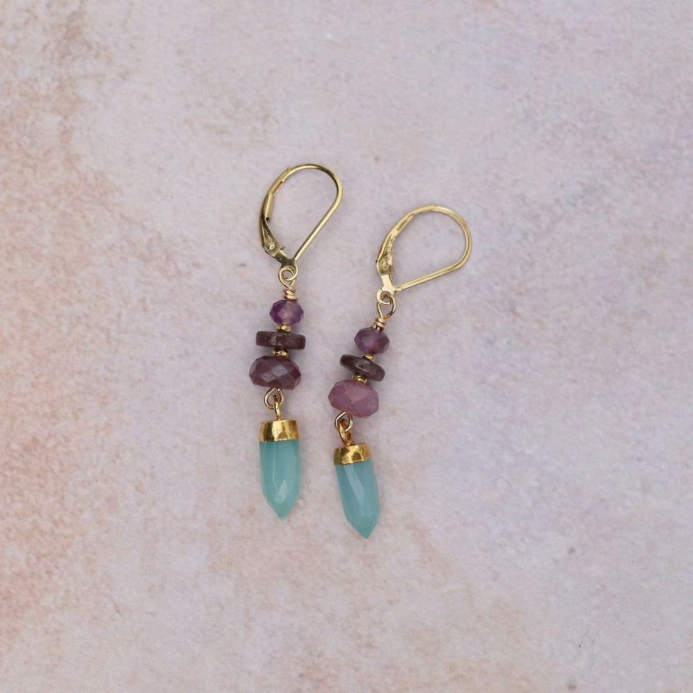 
                  
                    EAR Chalcedony Point Earrings
                  
                