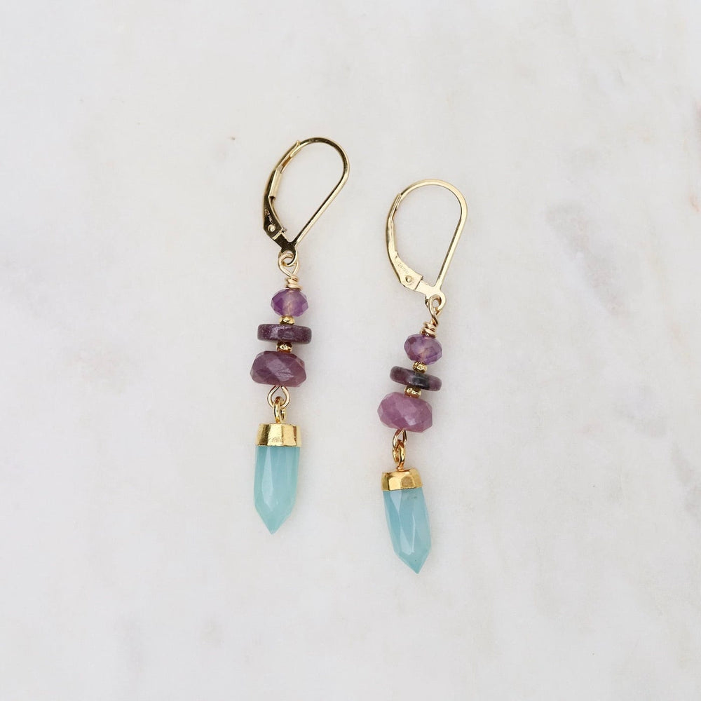 EAR Chalcedony Point Earrings