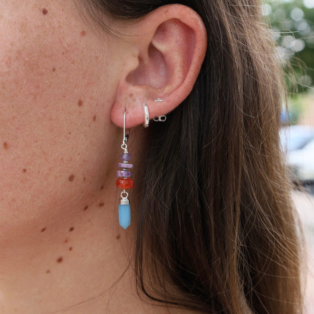 
                      
                        EAR Chalcedony Point Earrings
                      
                    