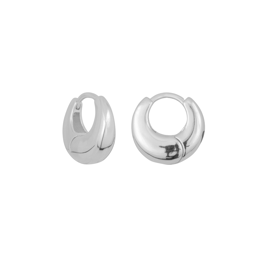 
                      
                        EAR Charli Tapered Huggie Hoops -  Sterling Silver
                      
                    