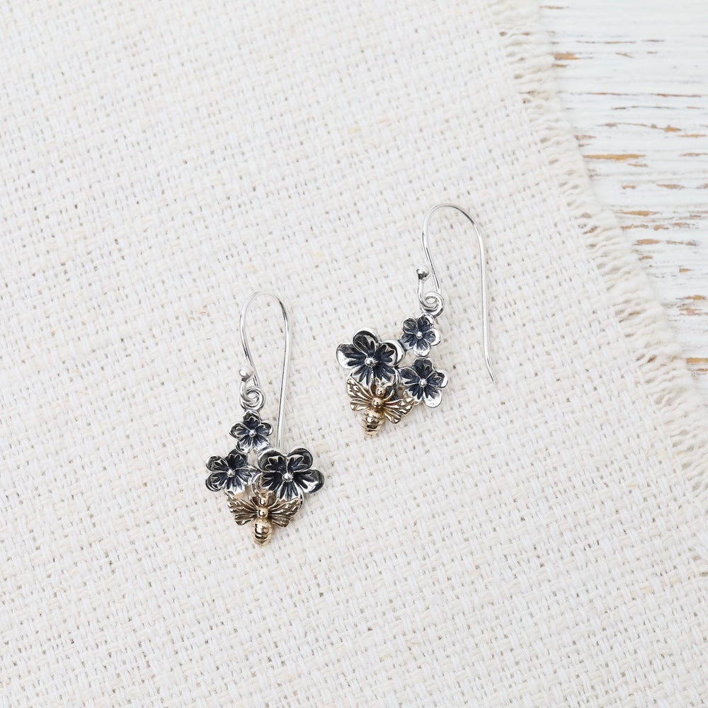 EAR Cherry Blossom and Bee Earrings