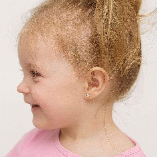 EAR Classic Heart Childrens Earriings - Screw Back
