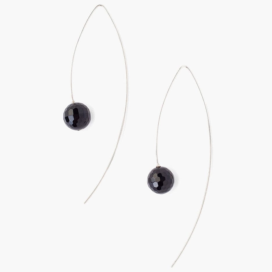 
                      
                        EAR Classic Long Silver & Onyx Earring
                      
                    