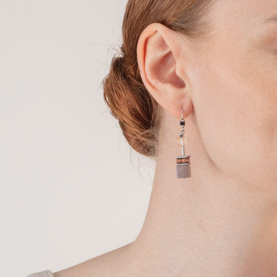 
                      
                        EAR Cognac and Beige GeoCube Earrings
                      
                    