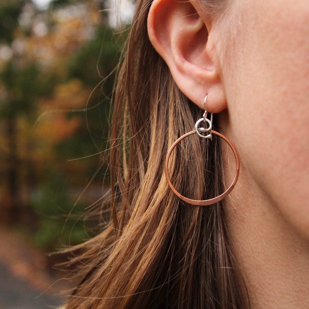 EAR Copper Circle Hoop