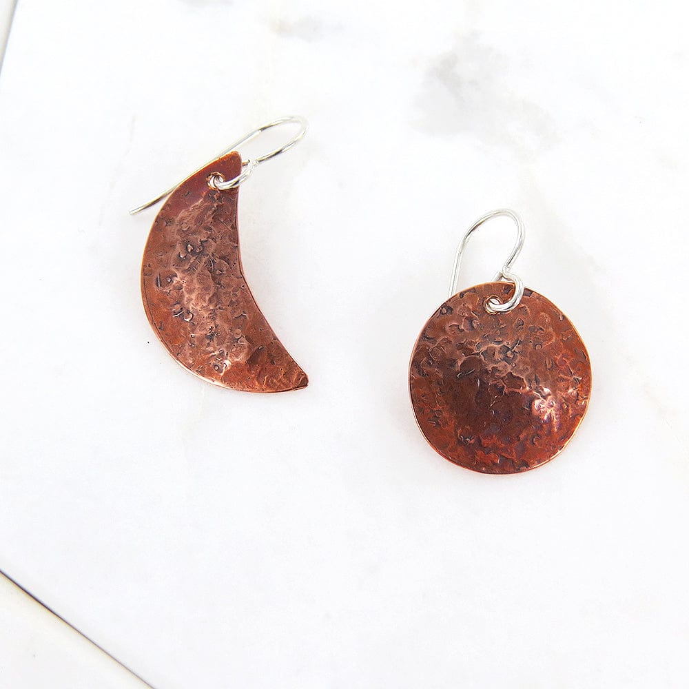 EAR Copper Moon & Planet Earrings