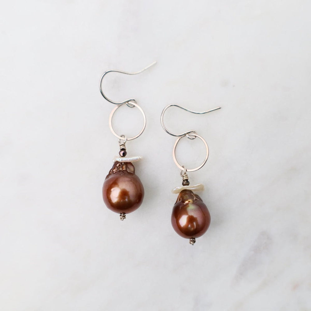 
                      
                        EAR Copper Pearl Earrings
                      
                    