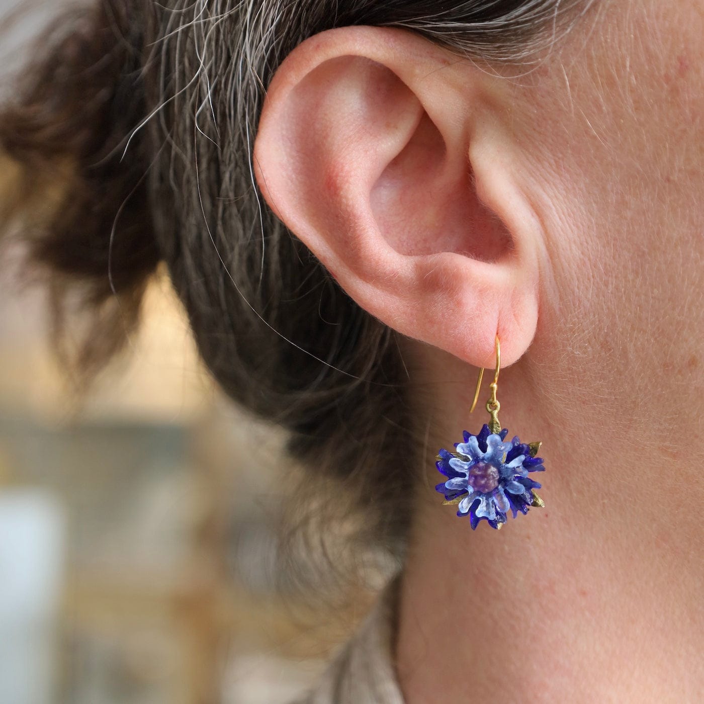 EAR Cornflower Wire Earrings