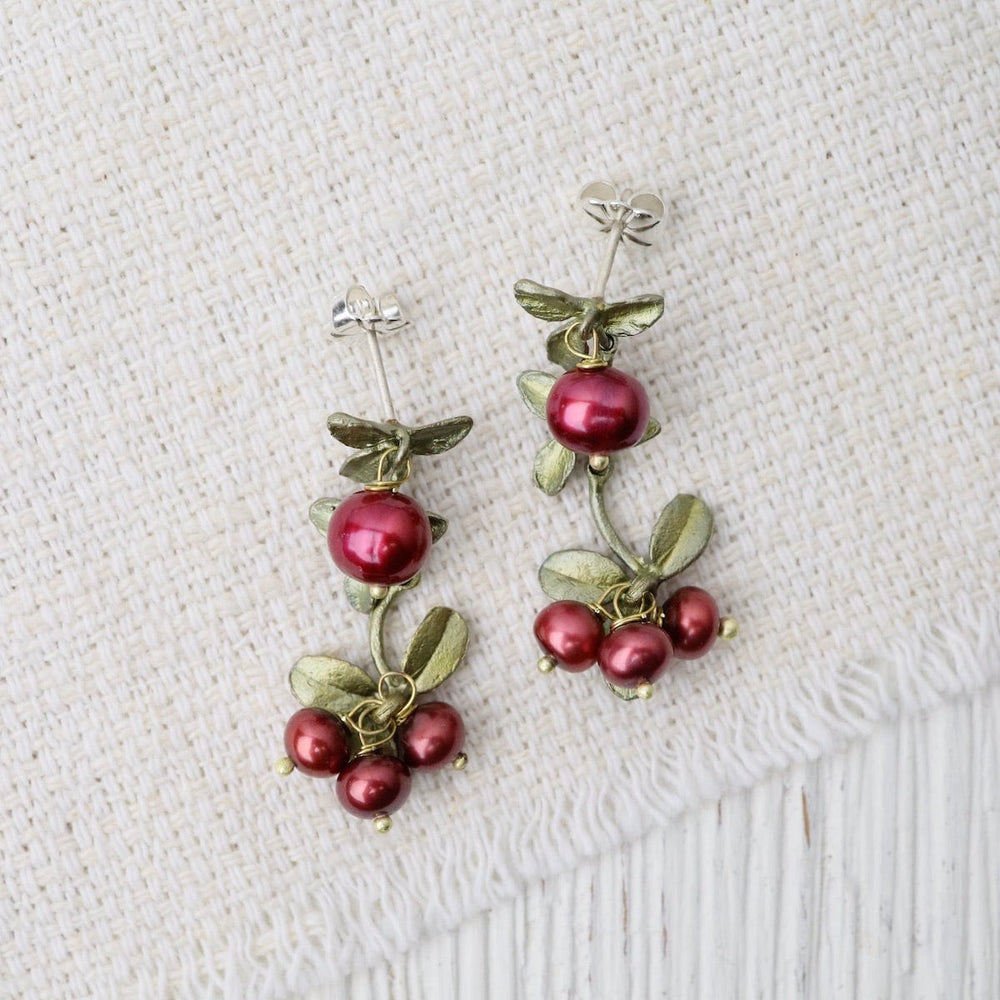 
                  
                    EAR Cranberry Dangle Post Earrings
                  
                