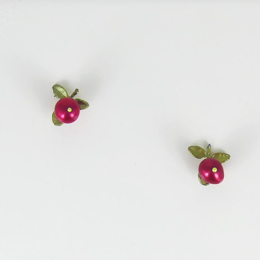 EAR CRANBERRY POST EARRING