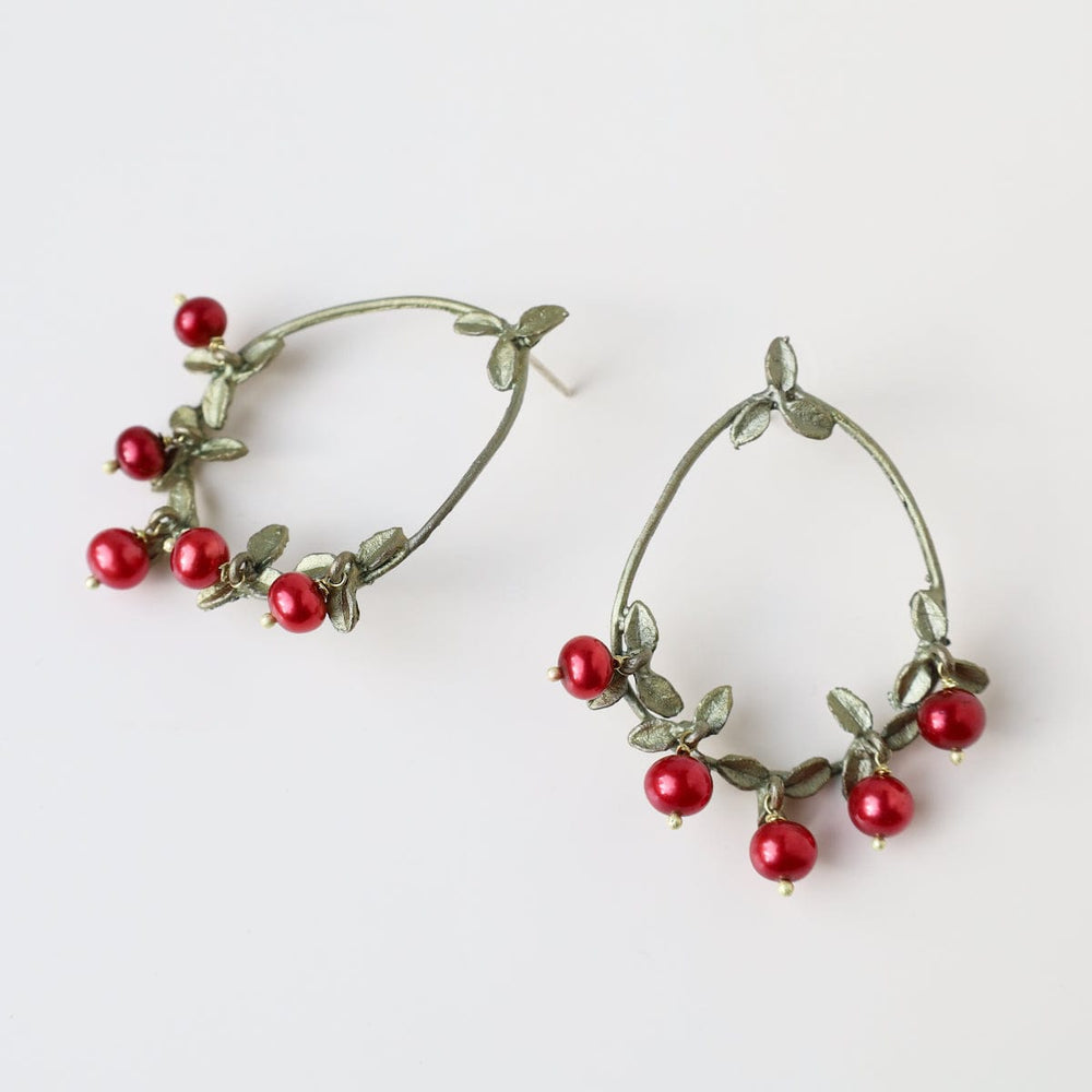 
                      
                        EAR Cranberry Post Hoop Earring
                      
                    