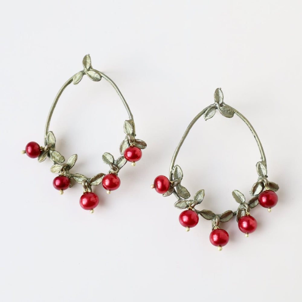 
                      
                        EAR Cranberry Post Hoop Earring
                      
                    