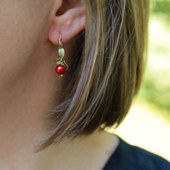 EAR Cranberry Wire Earrings