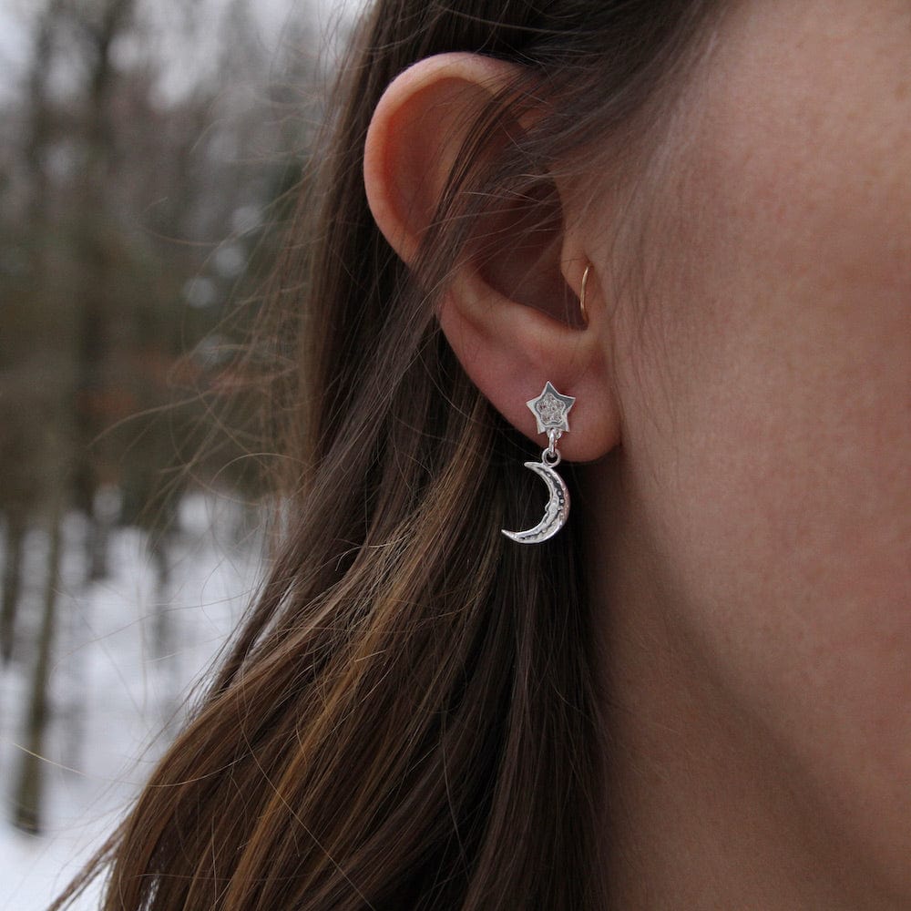 
                  
                    EAR Crescent Moon On Star Post Earrings
                  
                