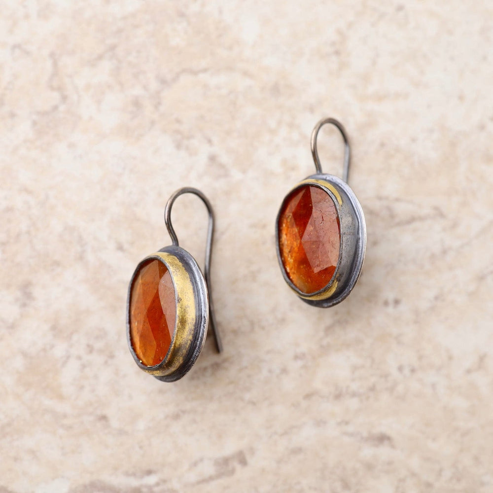 
                  
                    EAR Crescent Rim Hook Earrings with Orange Kyanite
                  
                