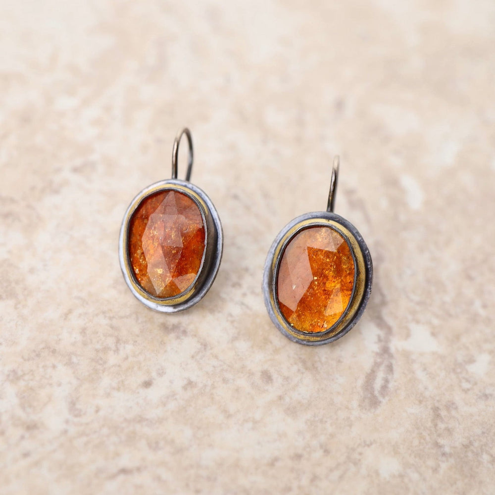 
                  
                    EAR Crescent Rim Hook Earrings with Orange Kyanite
                  
                