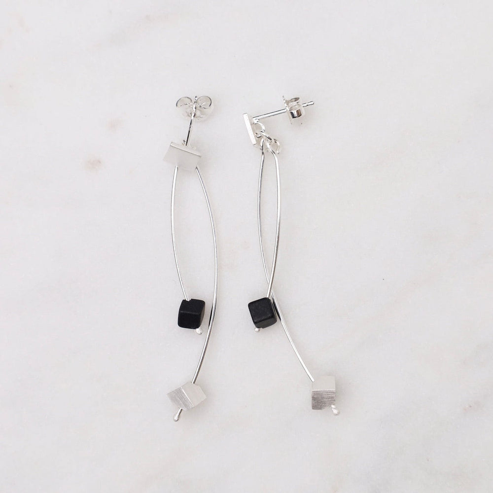 
                      
                        EAR Cube and Onyx Dangle Earrings
                      
                    