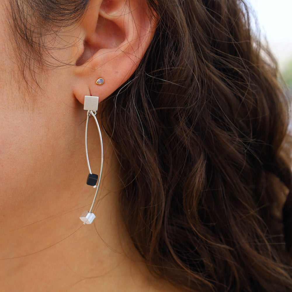 
                      
                        EAR Cube and Onyx Dangle Earrings
                      
                    