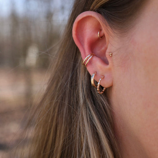 EAR-CUFF Gold Filled Double Band Ear Cuff