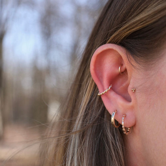 EAR-CUFF Gold Filled Twisted Ear Cuff