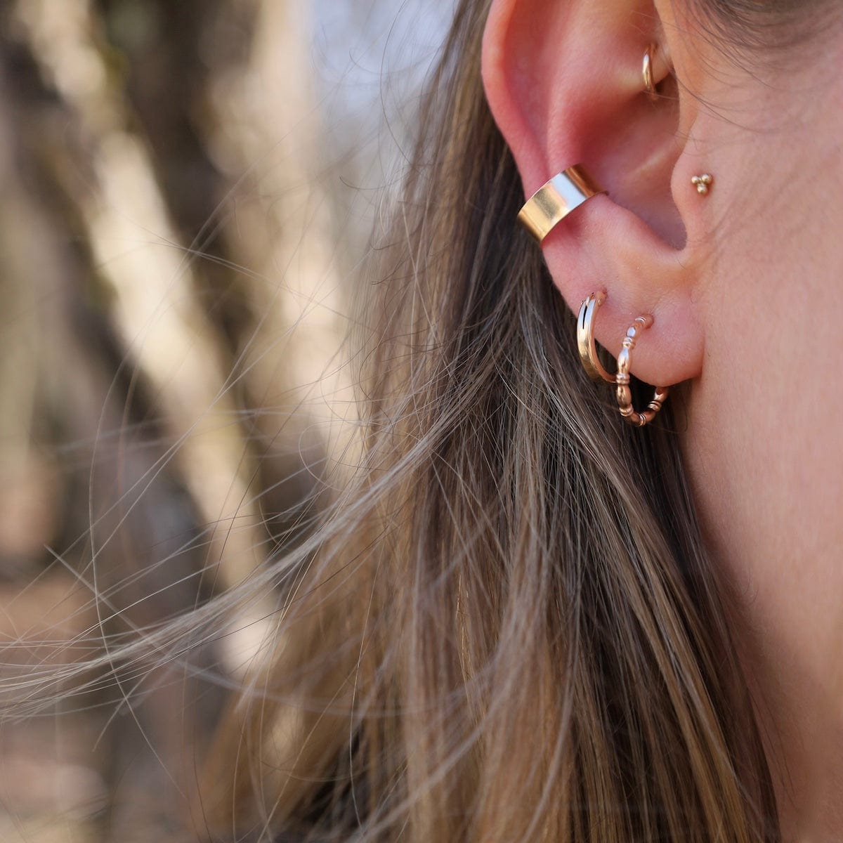 EAR-CUFF Gold Filled Wide Ear Cuff