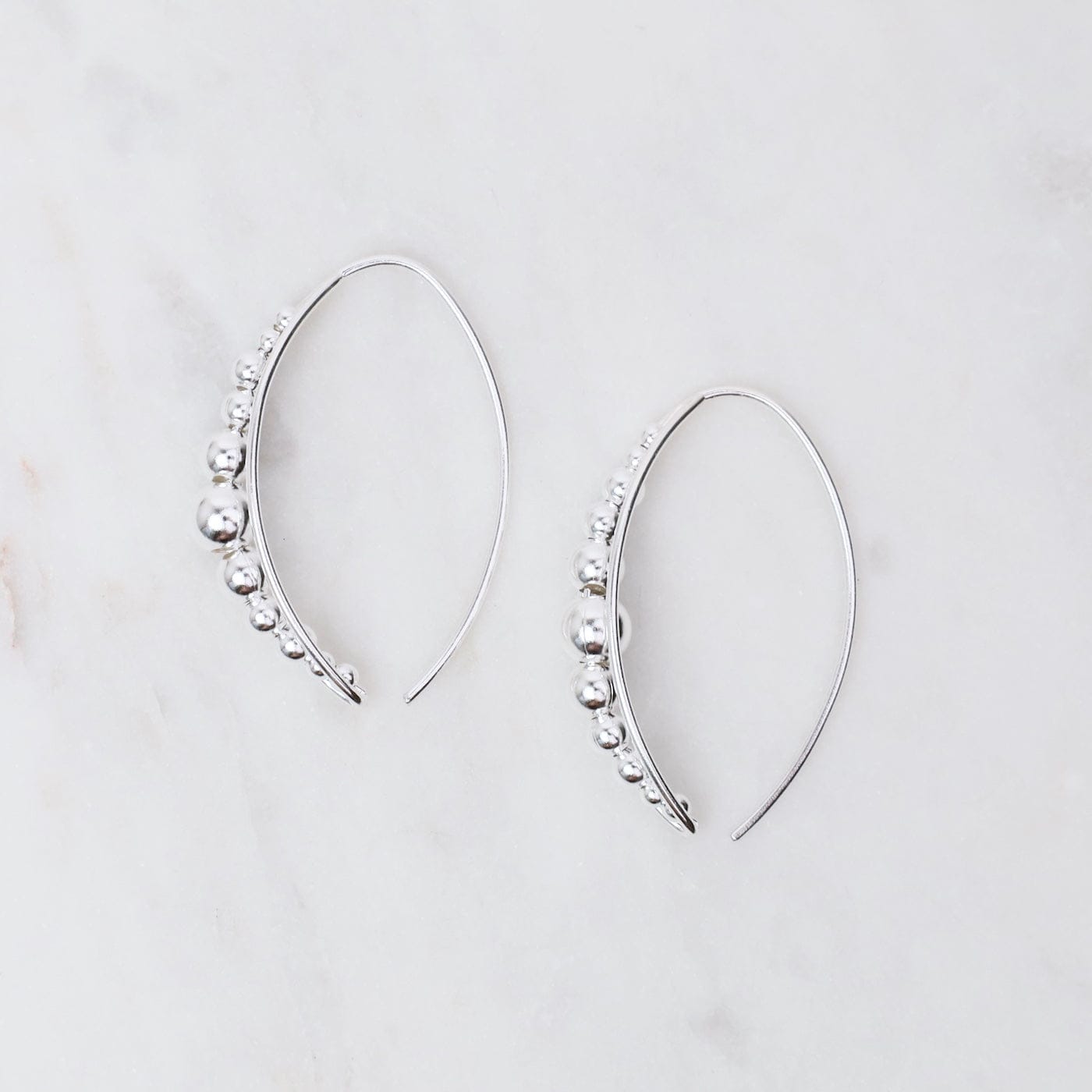 EAR Curved Graduated Balls Earrings