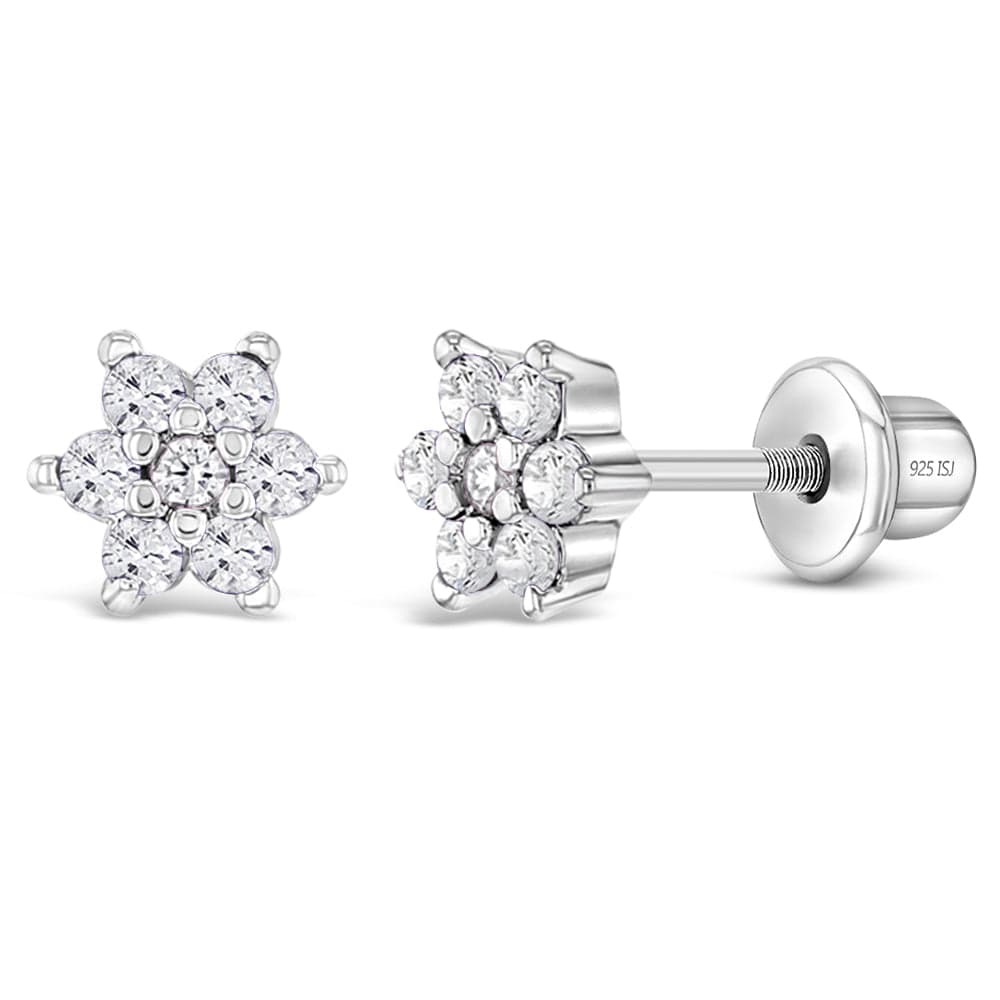 
                      
                        EAR CZ Cluster Flower Earrings - Screw Back
                      
                    