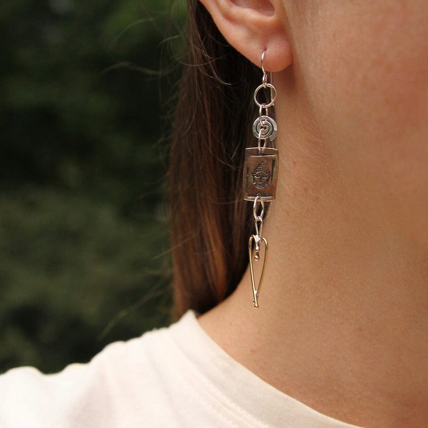 EAR Dangle Buddha Earrings