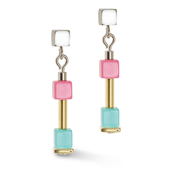Load image into Gallery viewer, EAR Delicate Multicolor Cube Earring
