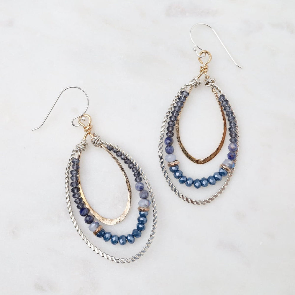 
                      
                        EAR Denim Channel Drop Earrings
                      
                    