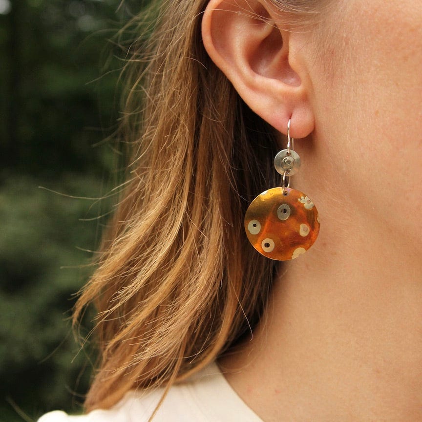 EAR Dotted Disc Earring