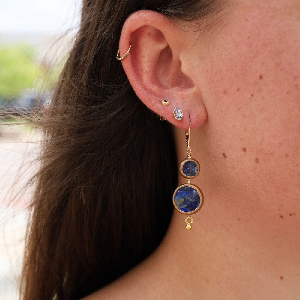 
                      
                        EAR Double Lapis Golden Raindrop Earrings
                      
                    