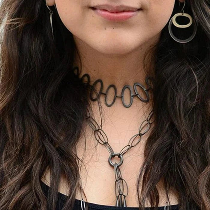 EAR Double Organic Circle Earrings