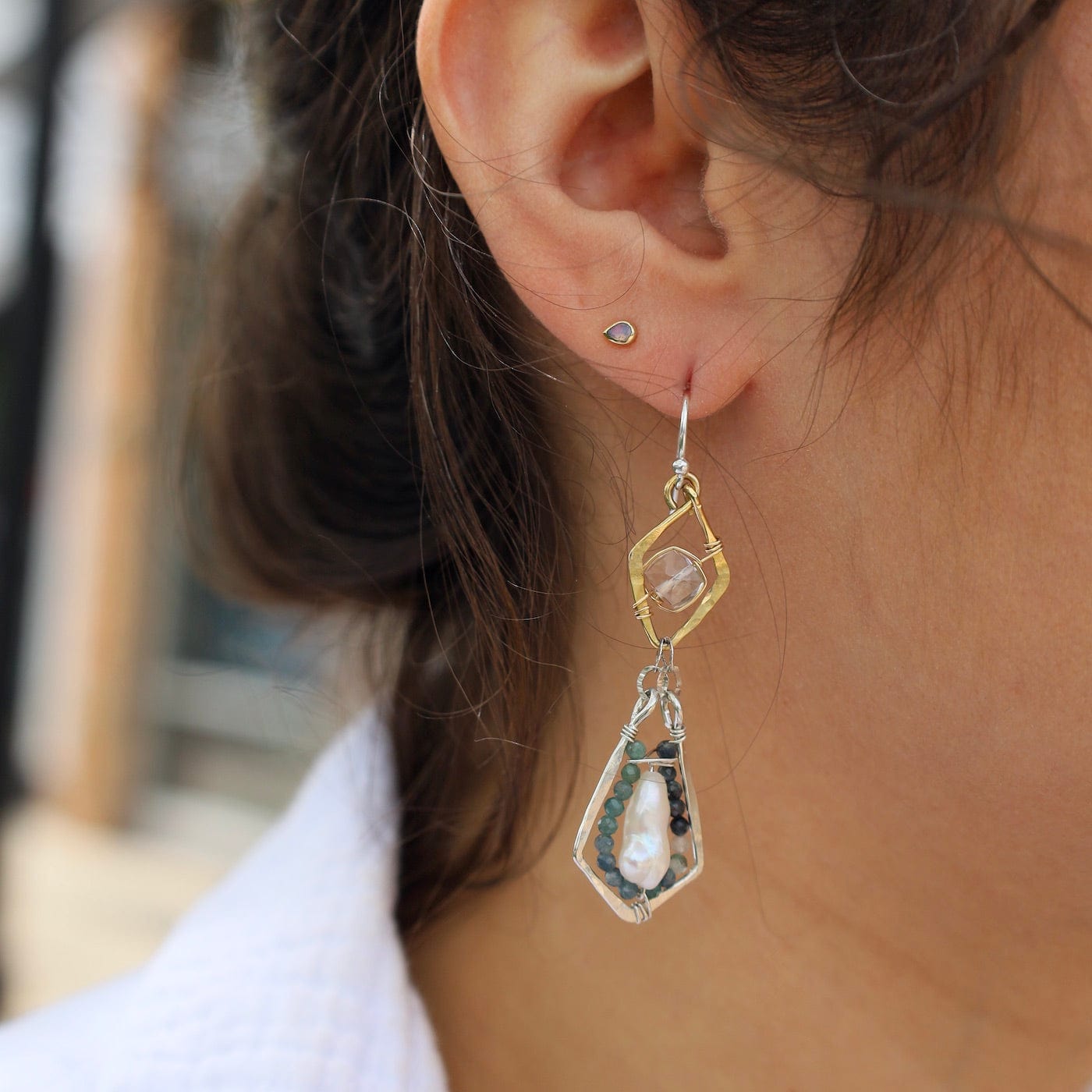 EAR Double Swing Drop Earrings