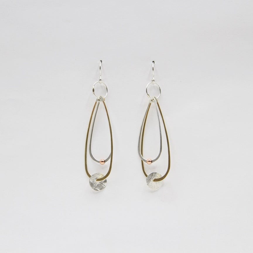 
                      
                        EAR Double Teardrop With Disc Earrings
                      
                    