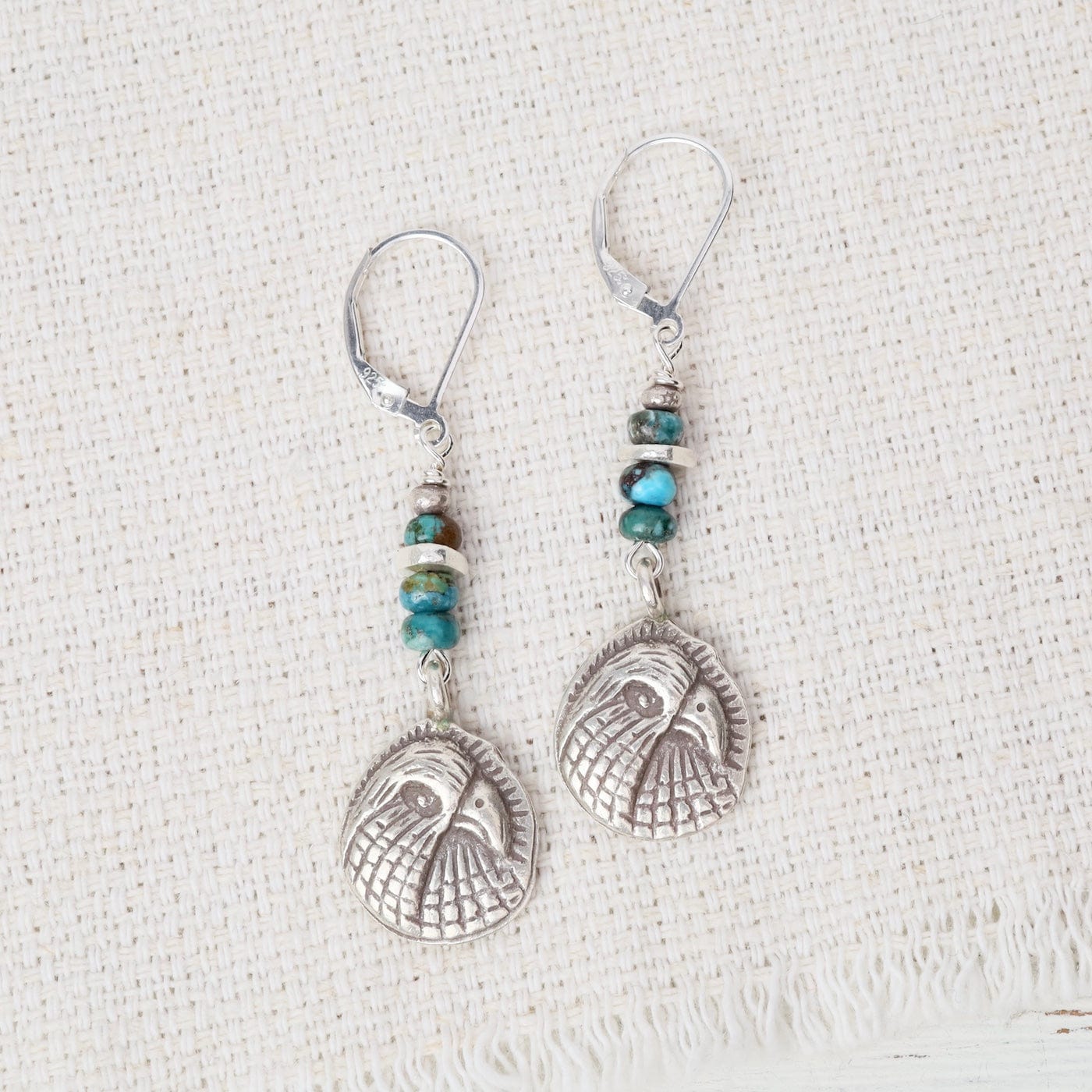 EAR Eagle Earrings with Turquoise
