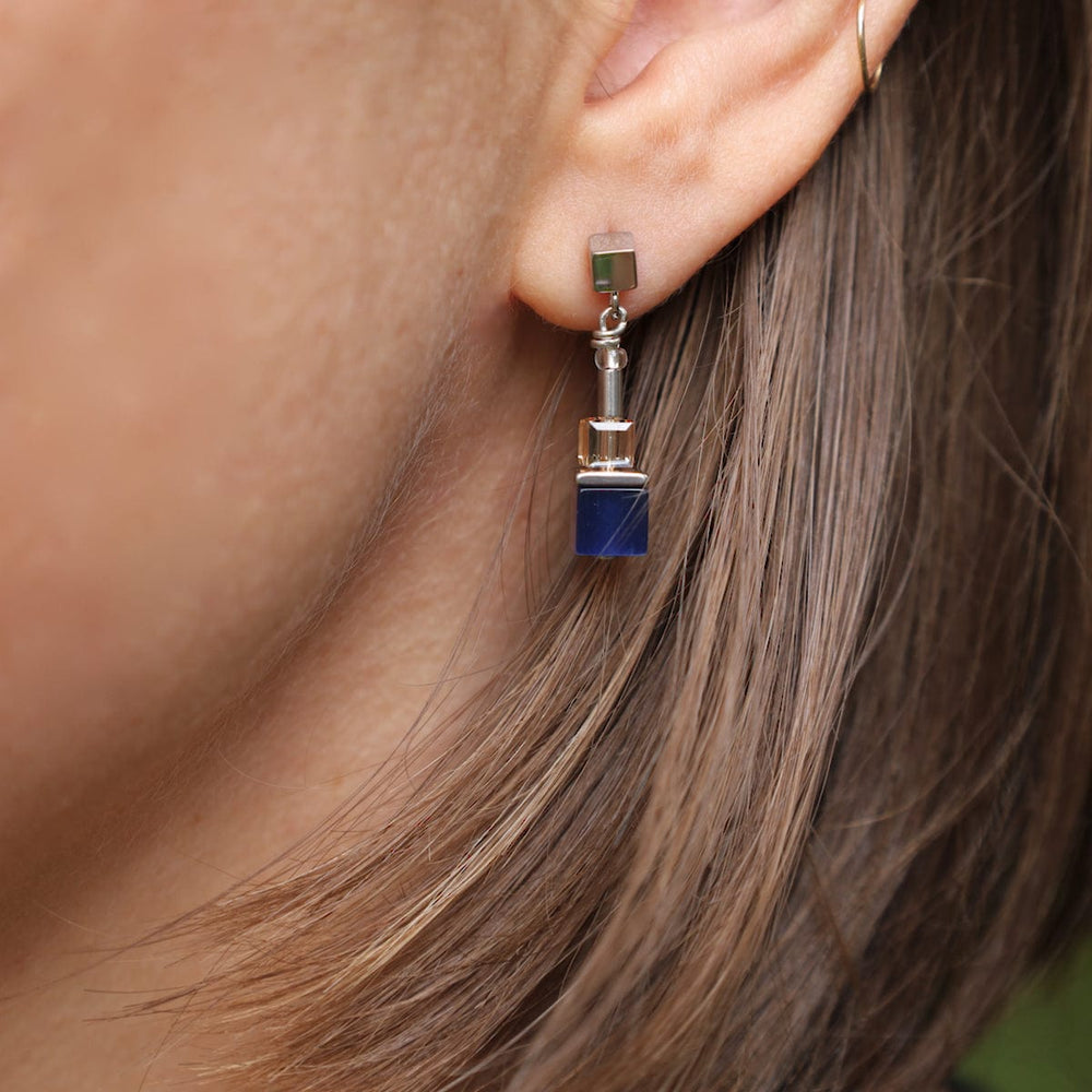 EAR Earth Mix Geo Cube Earring