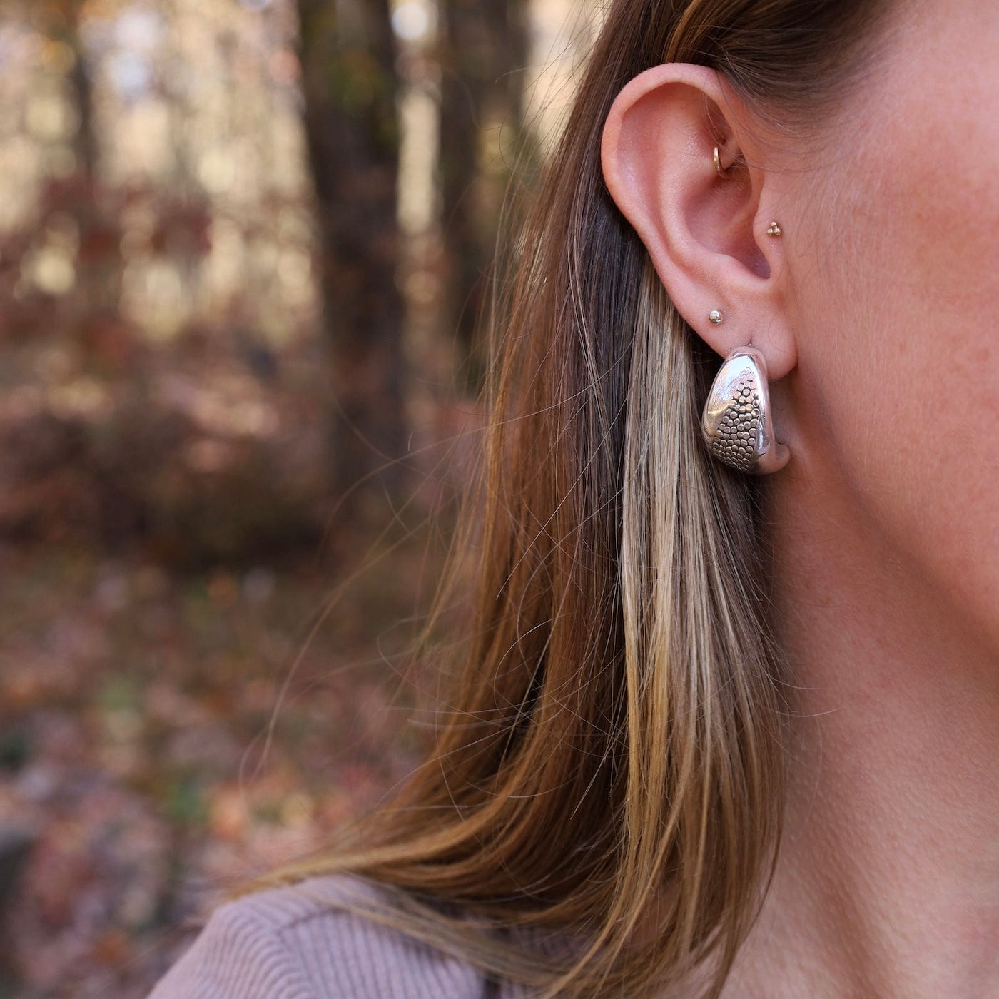 EAR Electroform Dotty Hoops