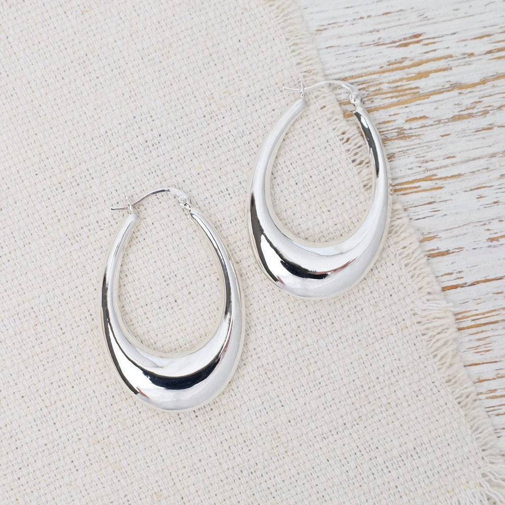 EAR Electroform PUffy Oval Hoops