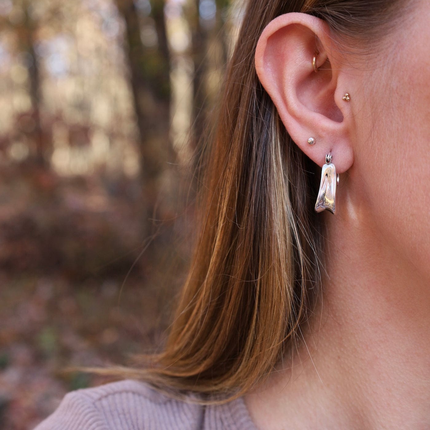 EAR Electroform Stylized Hoops