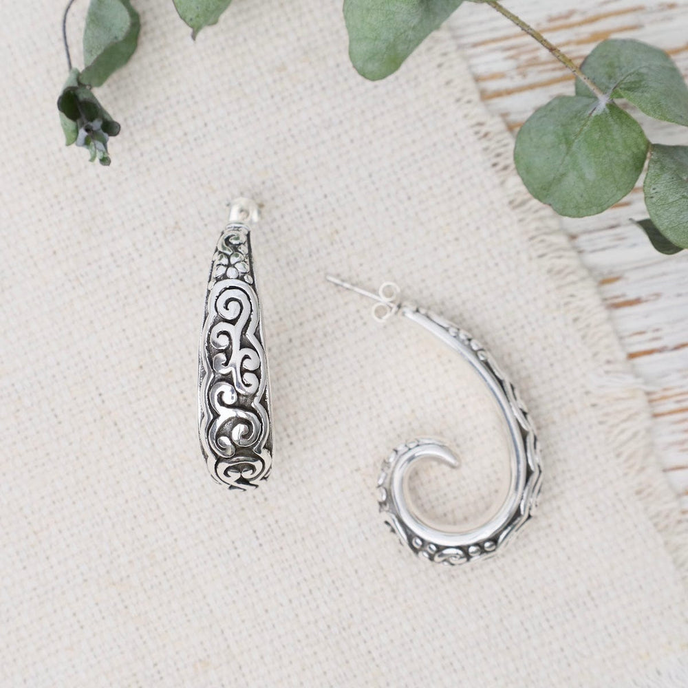 EAR Electroform Swirled Post Earrings