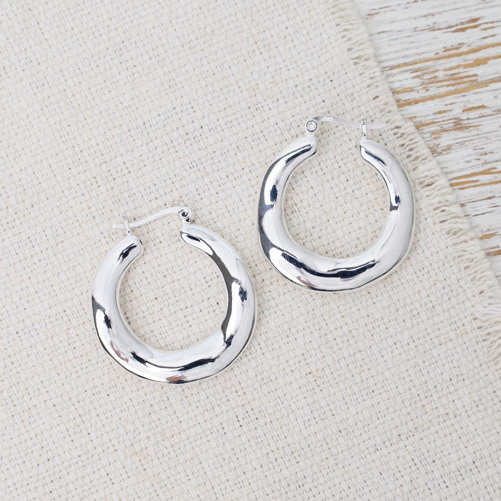 EAR Electroform Wavy Hoops