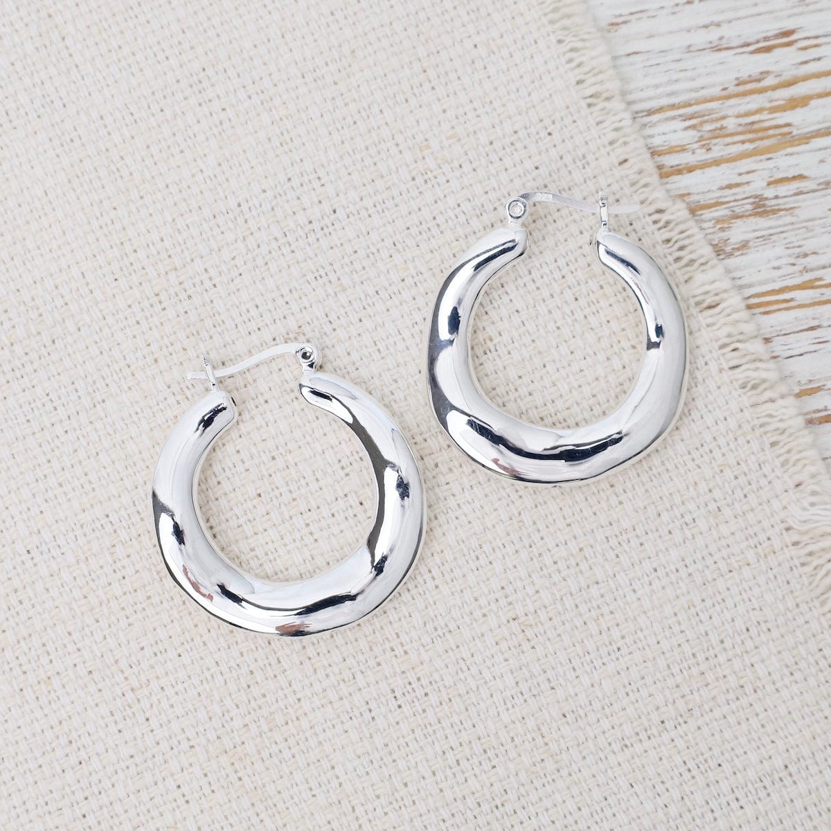 EAR Electroform Wavy Hoops