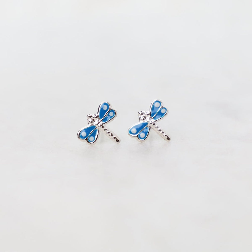 
                      
                        EAR Enamel Dragonfly Post Earrings in Light Blue
                      
                    