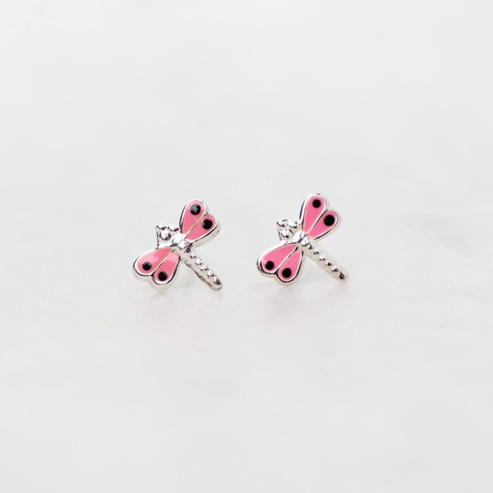 
                      
                        EAR Enamel Dragonfly Post Earrings in Pink
                      
                    