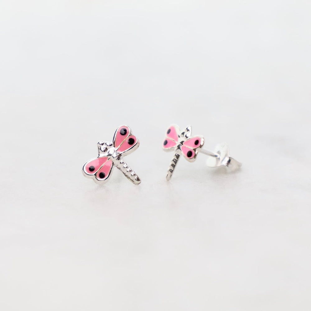 
                      
                        EAR Enamel Dragonfly Post Earrings in Pink
                      
                    