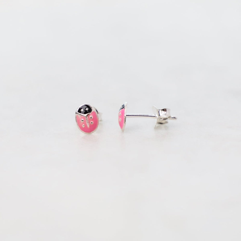 
                      
                        EAR Enamel Ladybug Post Earrings in Pink
                      
                    